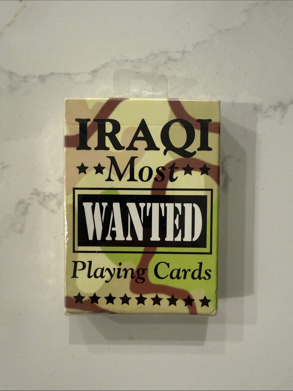 Iraqi Most Wanted Playing Cards - Yellow Camouflage